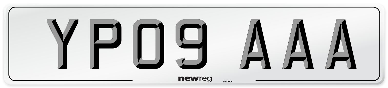 YP09 AAA Number Plate from New Reg